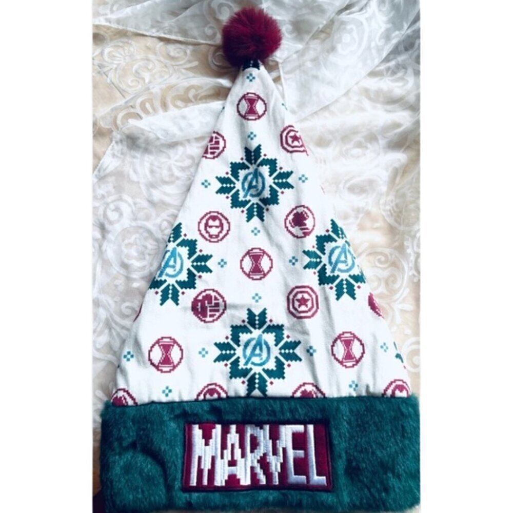 NWT 2023 Disney Parks Christmas Marvel Avengers Icons Santa Hat – Adult One Size